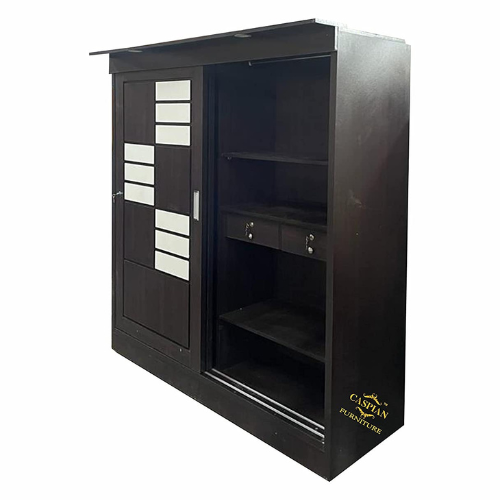 Wardrobe with 2 Sliding Door for Bedroom and Large Mirror | 4 Door Wardrobe - Image 5